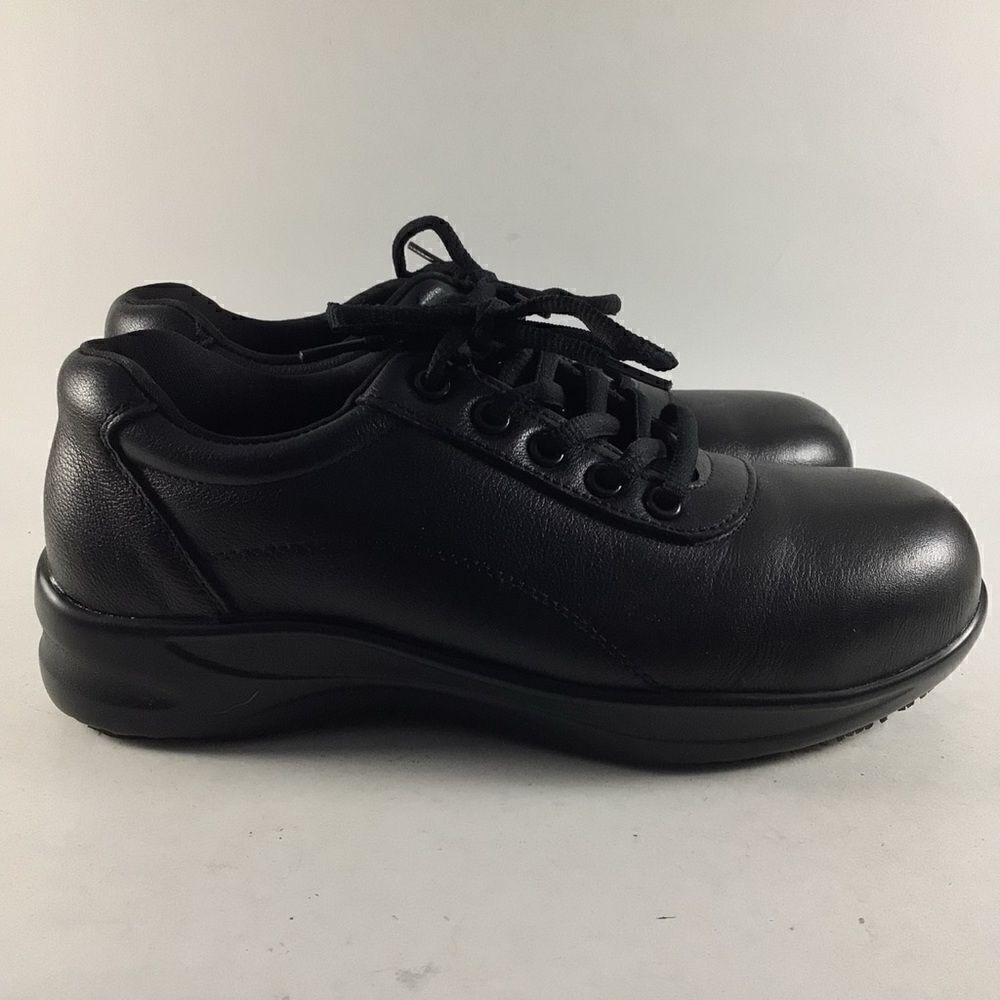 SR max sarasota womens slip resistant shoes alloy toe oxfords black size 6.5 M